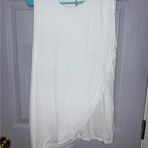 White Sleeveless Top